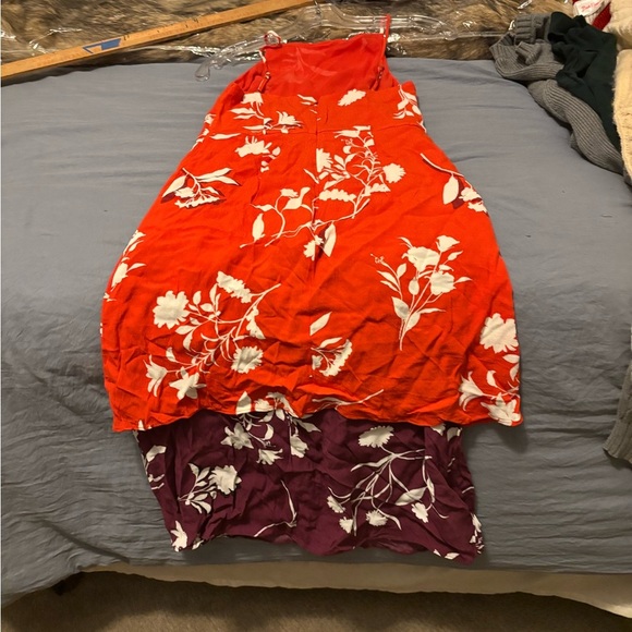 Ann Taylor Petite Dress Women’s 00p Orange/white Floral NWOT - Picture 1 of 13
